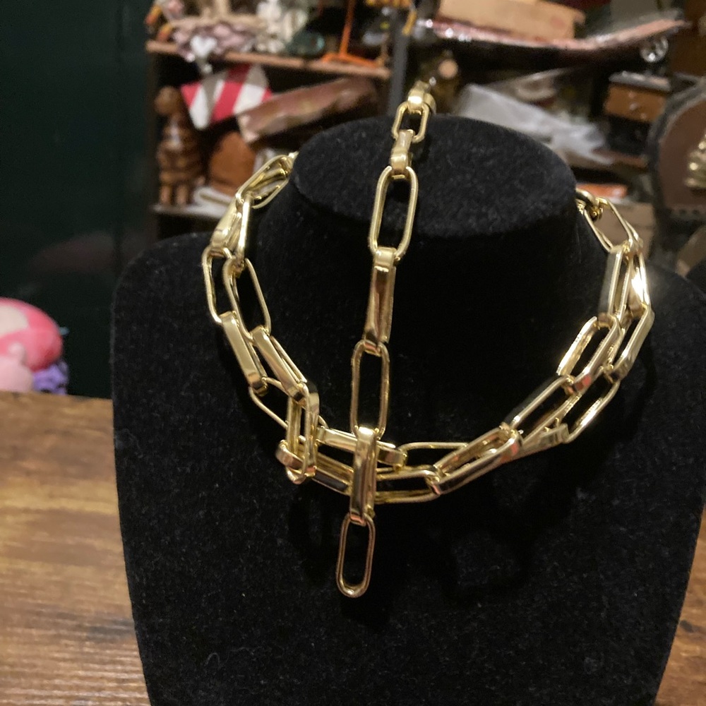 Bellezza gold over bronze necklace and bracelet set - Picture 9 of 12